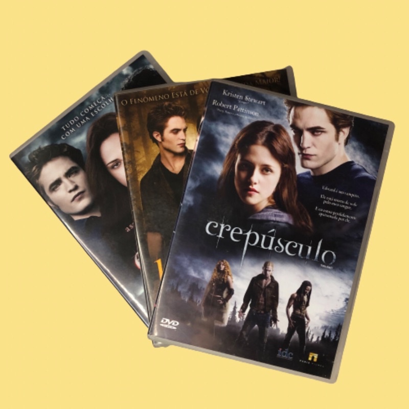Box Crepúsculo Complete sua Coleção Lua Nova e Eclipse Filme DVD