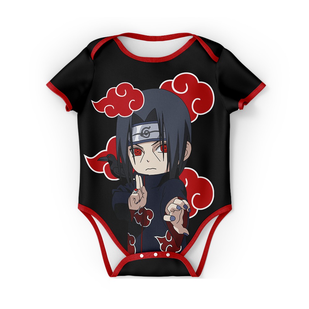 Body bebê roupa nenê criança Manga Naruto Sasuke Uchiha