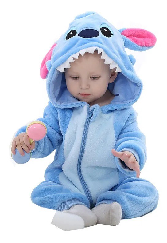 Macacao Bebe Lilo Stitch Pijama Dia das Criancas Presente