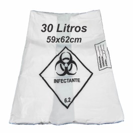 Saco De Lixo Infectante Litros Branco Hospitalar C Unid Shopee Brasil