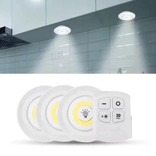 Kit 3 Lampada Luminaria Led Spot Sem Fio Controle Remoto em Oferta na Shopee