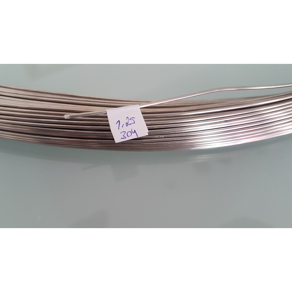 Arame Inox AISI304 AISI 304 (Maleável) 1,25mm - 5 / 10 / 20 Metros ...