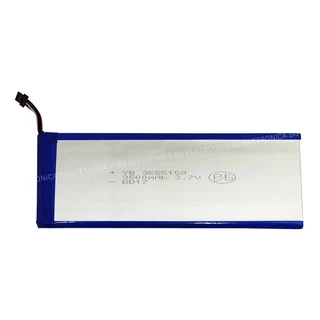 Bateria 3.7v 3,7v 3500mah Com Sensor Tempertura 15,2x5,5cm