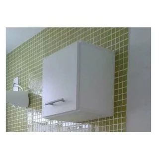 Armario Nicho Toalheiro Decorativo Mdf 30x30x15 Com Porta e fundo.