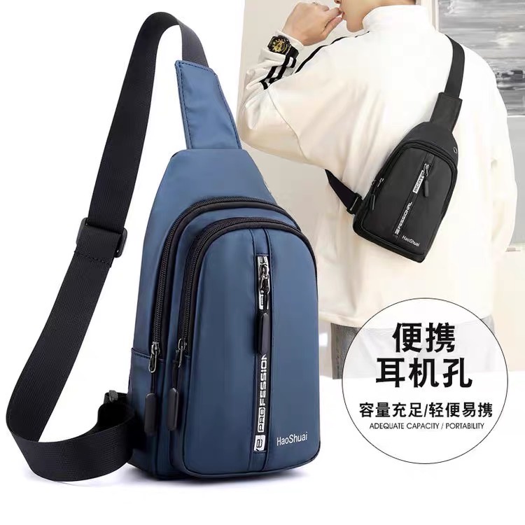 Bolsa de damas Pochete Masculino De Nylon Impermeável Com Zoom ...