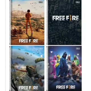 Caderno 1 Matéria Free Fire Jogo Menino Masculino Capa Dura - Papelaria  Roveda