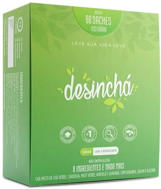 DESINCHÁ Chá 8 com Ingrediente 90g e 60 unidades