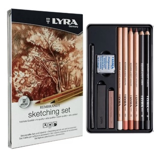 Lápis de Cor Profissional Para Sketching LYRA Rembrandt com 11 Unids