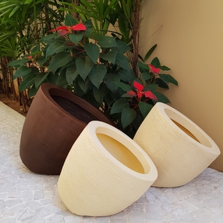 Vaso Deitado 28x33 para Plantas de Jardim de Polietileno 10L