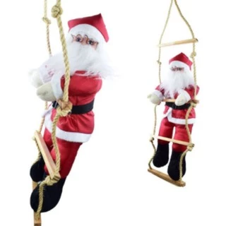 Papai Noel Subindo a Escada 90 Cm Decoração Natal Enfeites Natalino