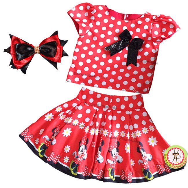 Saia e hot sale blusa da minnie