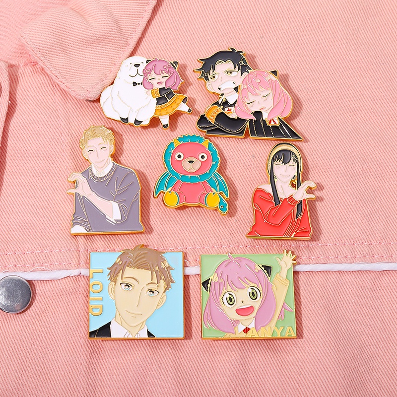 Broches Spyxfamily De Desenho Animado Anya/Forger/Yor Anime Fofo