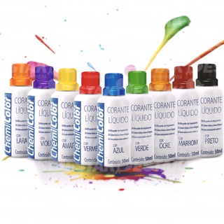Corante Liquido Alto Poder De Tingimento Pigmentação Chemicolor 50ml