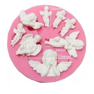 Molde De Silicone Anjos Confeitaria Biscuit F510