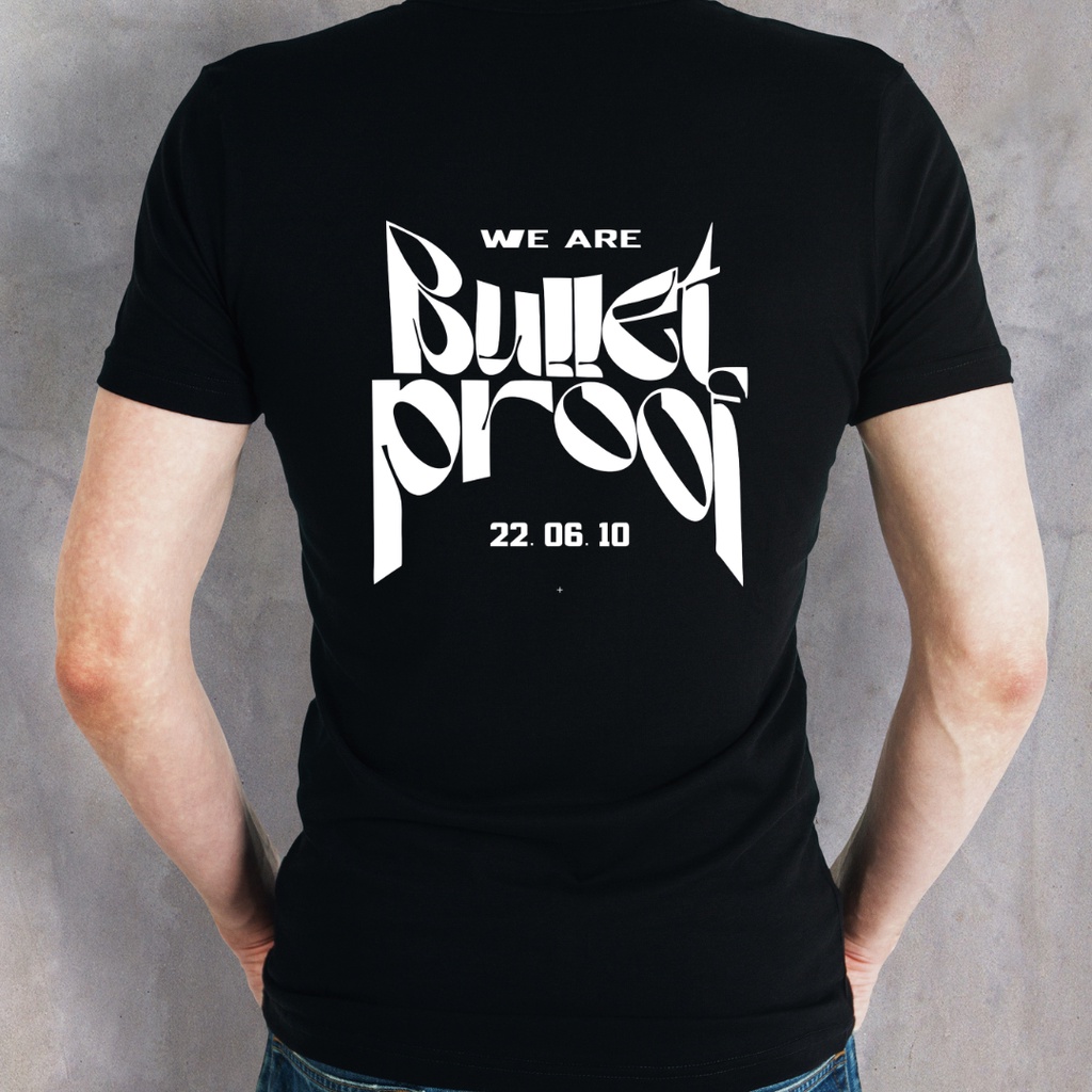 Camiseta BTS Kpop We Are Bullet Proof Unissex 100% Algodão