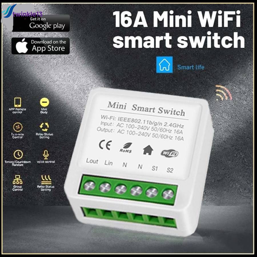 3x SONOFF MINI R4 WiFi Smart Switch 2-Way,Smart DIY Switch, Relay Mode,WiFi  2.4G