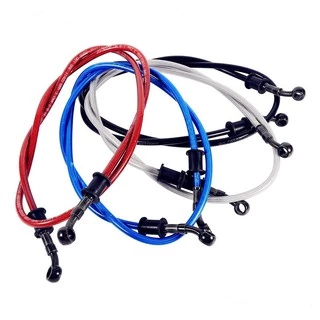 50cm - 120cm Tubo De Linha De Mangueira De Óleo Trançado De Freio De Motocicleta