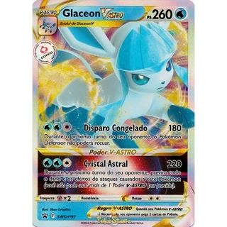 Carta Pokemon Glaceon V Astro Português Card Original Copag SWSH197 - V Star