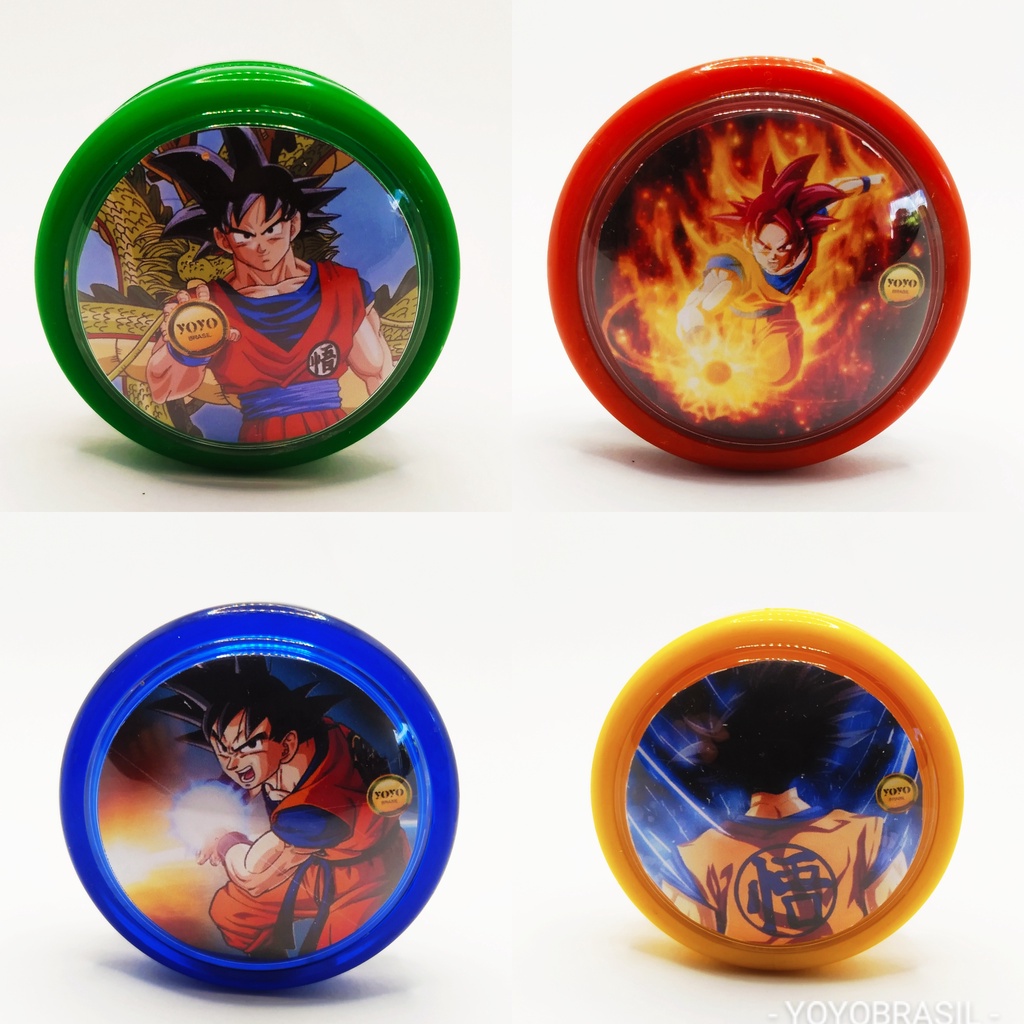 ドラゴンボール　ヨーヨー　Dragon Ball Kit com 4 Yoyos Coleção Yoyo Dragon Ball Z Profissional Goku de