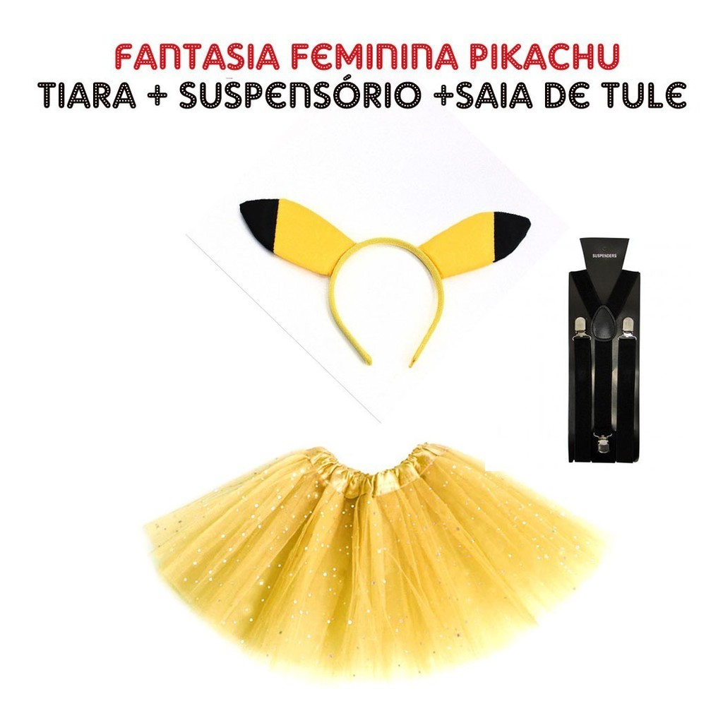 fantasia do pikachu em Promoção na Shopee Brasil 2023