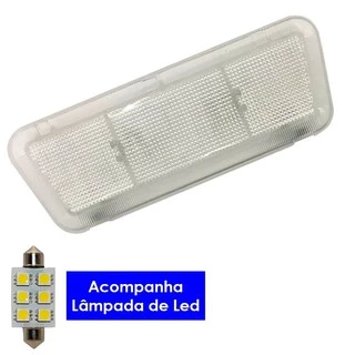 Kit Lanterna de Teto Corsa Vectra Montana Cristal + LED