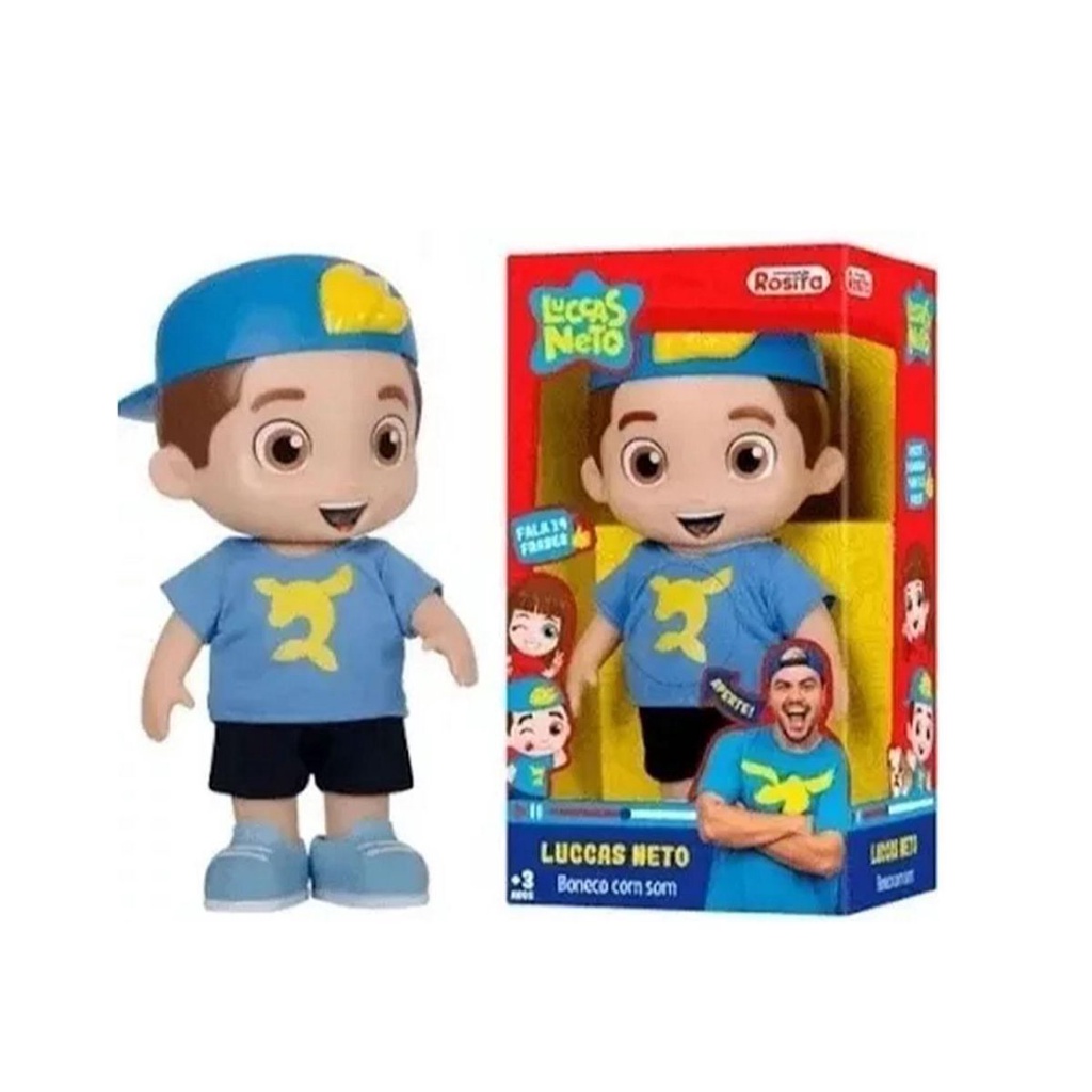 Boneco Luccas Neto Original Rosita 14 Frases | Shopee Brasil