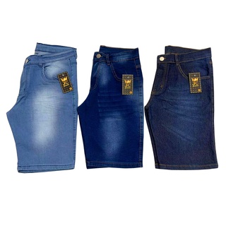 Kit 3 Bermuda Masculina Jeans Elastano Modelos Sortidos Promoção Com Lycra