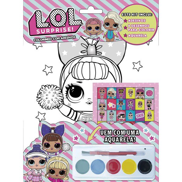 100 Desenhos Para Pintar E Colorir Bonecas Lol Surprise - Folha A4
