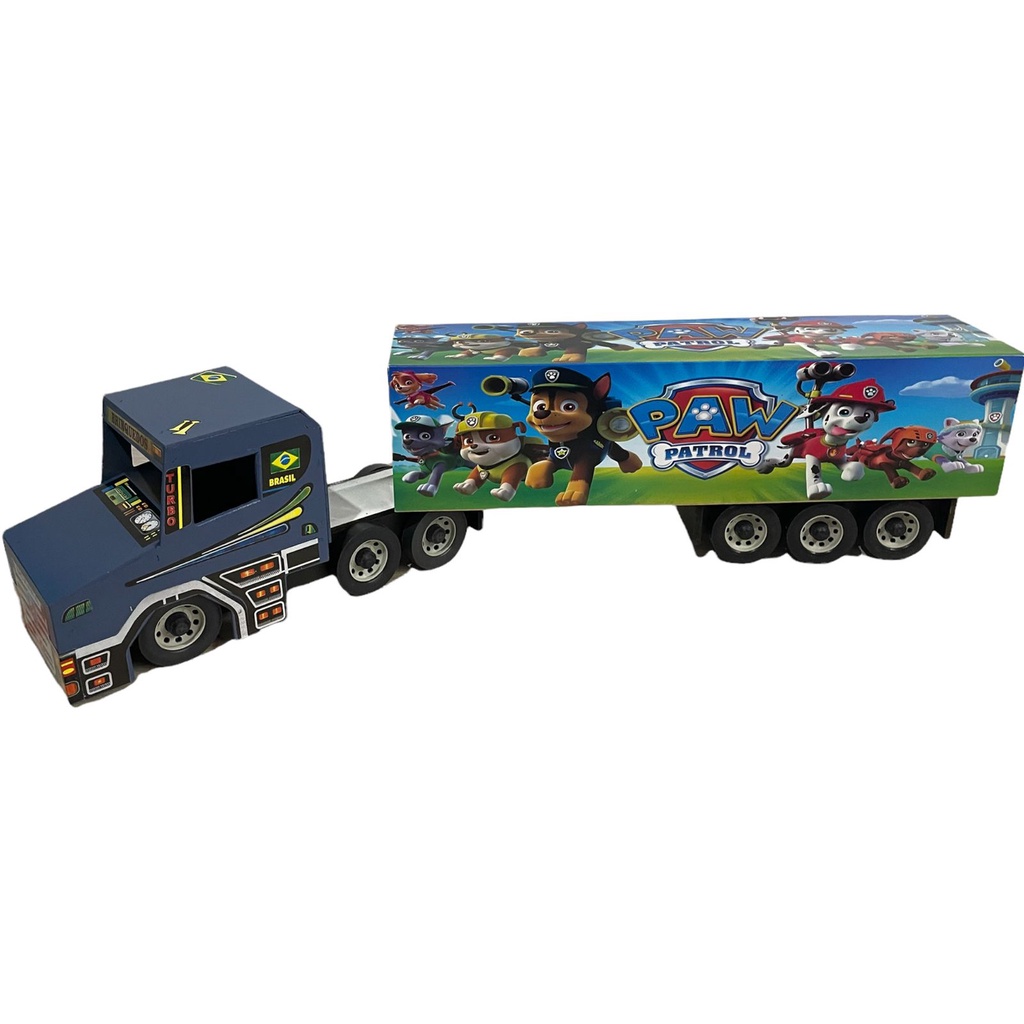 Caminhão Carrinho De Brinquedo De Madeira (MDF) Carreta Infantil, Magalu  Empresas