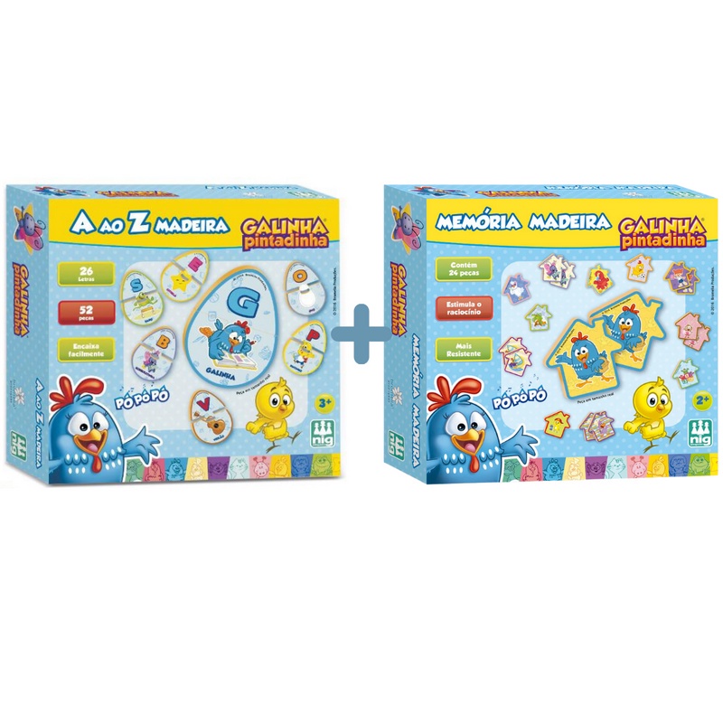 Kit Jogos Galinha Pintadinha : : Brinquedos e Jogos