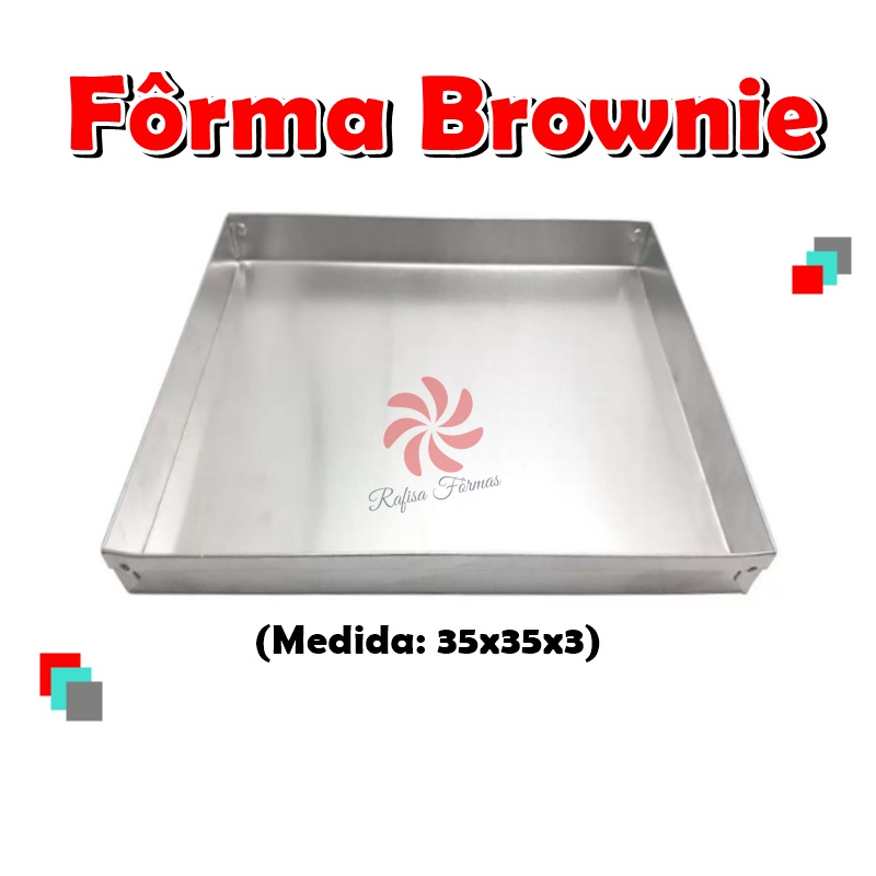 FORMA assadeira paRA BROWNIE - 35X35X3