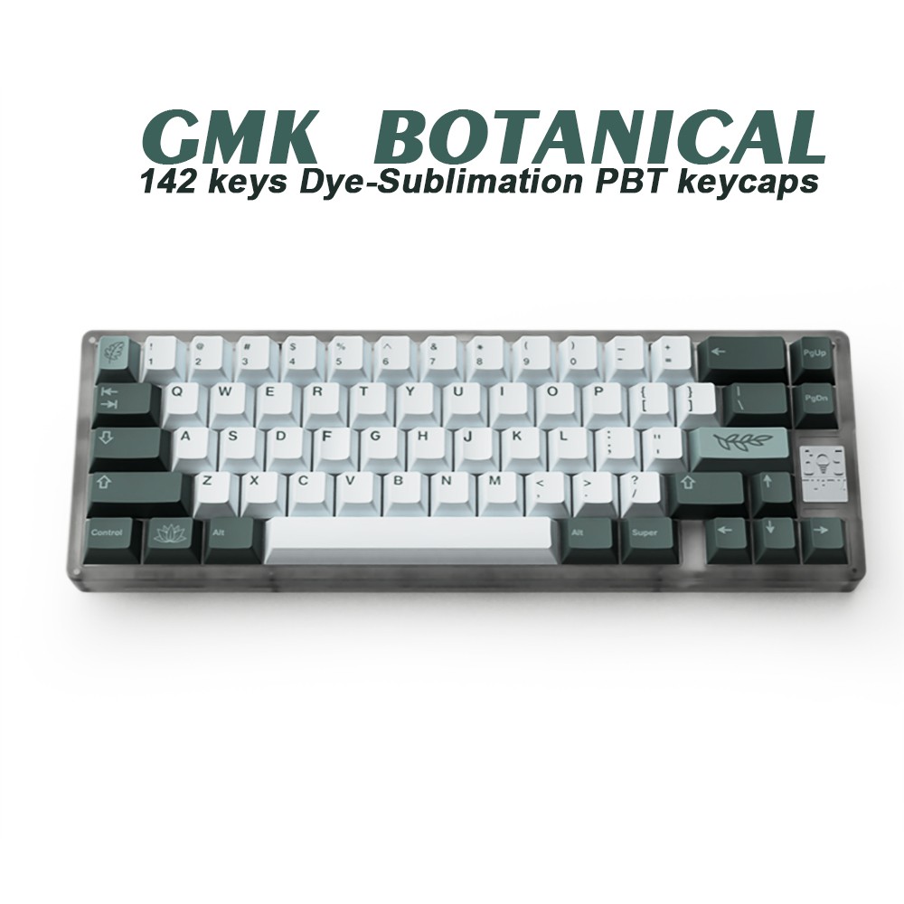 130 Chaves GMK Botanical PBT Keycap Perfil Cereja DYE-SUB Personalizadas Para Teclado Mecânico 61 64 84 108 Layout