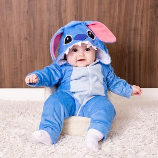 Macacão Pijama Infantil Criança Stitch / Stitch Baby Kigurumi