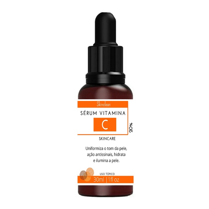 Sérum Vitamina C 20% Para Rosto- Sérum Antioxidante 30ml | Shopee Brasil