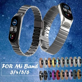 Pulseira De Aço Inoxidável Substituição Para Xiaomi Mi Band 7 Strap 3/4/5/6