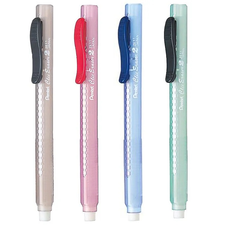 Borracha Clic Eraser 2 Pentel Transparente Unidade Shopee Brasil