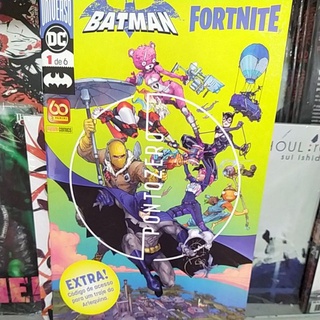 Batman Fortnite ponto zero com código edições 1, 2, 3, 4, 5, 6 HQ DC Panini