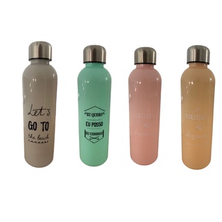 Garrafa Squeeze Com Tampa Inox 700ml