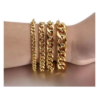 Pulseira Masculina Grumet Banhada Ouro 18k Luxo Cordão Masculino