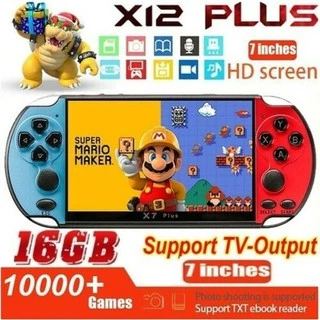 (Em Estoque) Jogos De Jogadores De Portátil X12 Plus Com 7 Polegadas 16g Psp Retro Clássico 10000