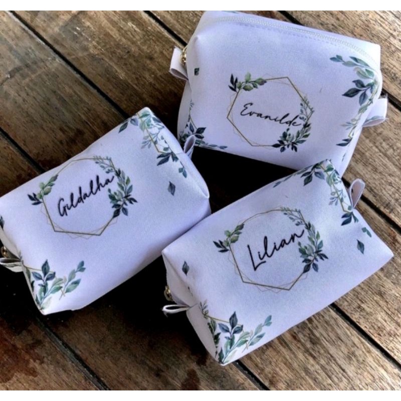 Necessaire personalizada MINI BOX lembrancinha casamento aniversário