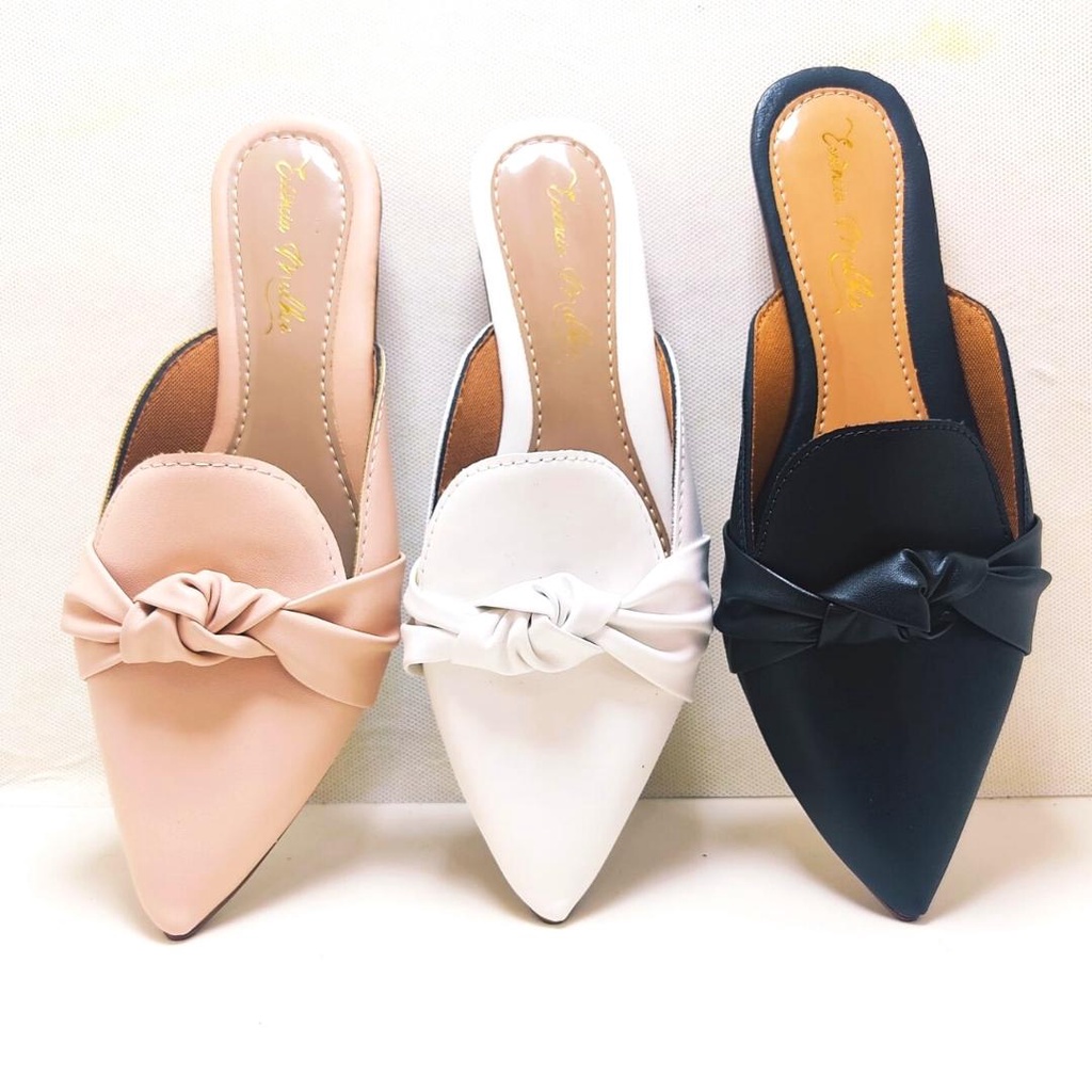 Kit 3 pares de Mule Feminino Sandália Rasteira Muller Scarpin Sapatilha ...
