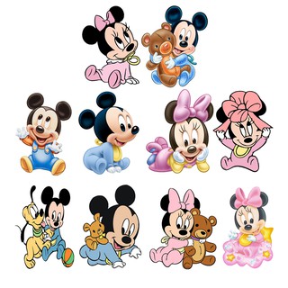 mickey e minie baby kit decoração de festa infantil 10 display de 20cm