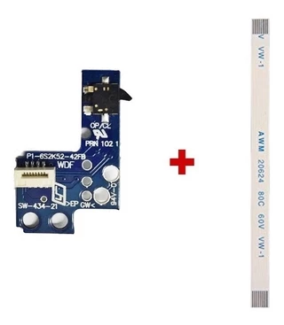Kit Reparo Placa Reset Power + Cabo flat Ps2 9000x 7900x Liga e Desliga
