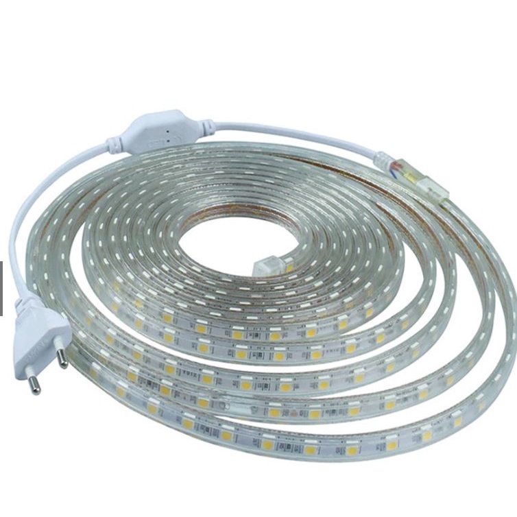 Mangueira Led Chata 3, 4, 5, 6, 7 e 8 Metros com conector Branco frio ou Quente 110v ou 220v