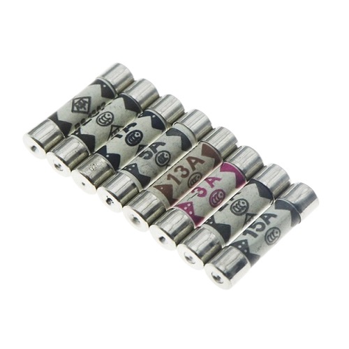 1 Fusível de Cerâmica BS1362 Bussmann Cerâmico 6x25mm 6mm x 25mm