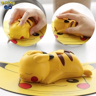 Pokemon Pikachu Mouse Sem Fio Bluetooth Sem Fio Para Jogos USB 2.4G Silencioso Computador Portátil Pokémon Mouse