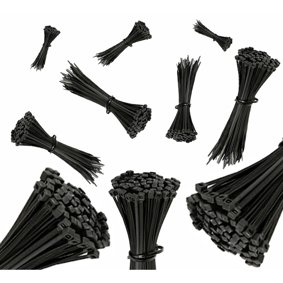 KIT FITA ABRAÇADEIRA NYLON ENFORCA GATO PRETO 3 6x250MM 1000UNI