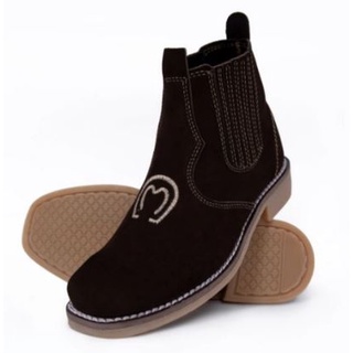 Bota Botina Sapato Couro Legitimo Masculina Feminina Country Costurada Imperdivel