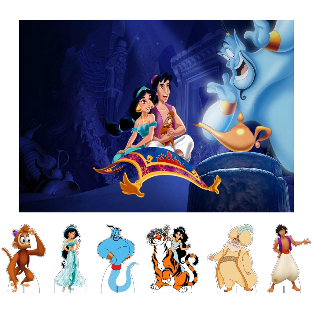 Kit Display De Mesa + Painel Festa Infantil Aladdin | Shopee Brasil